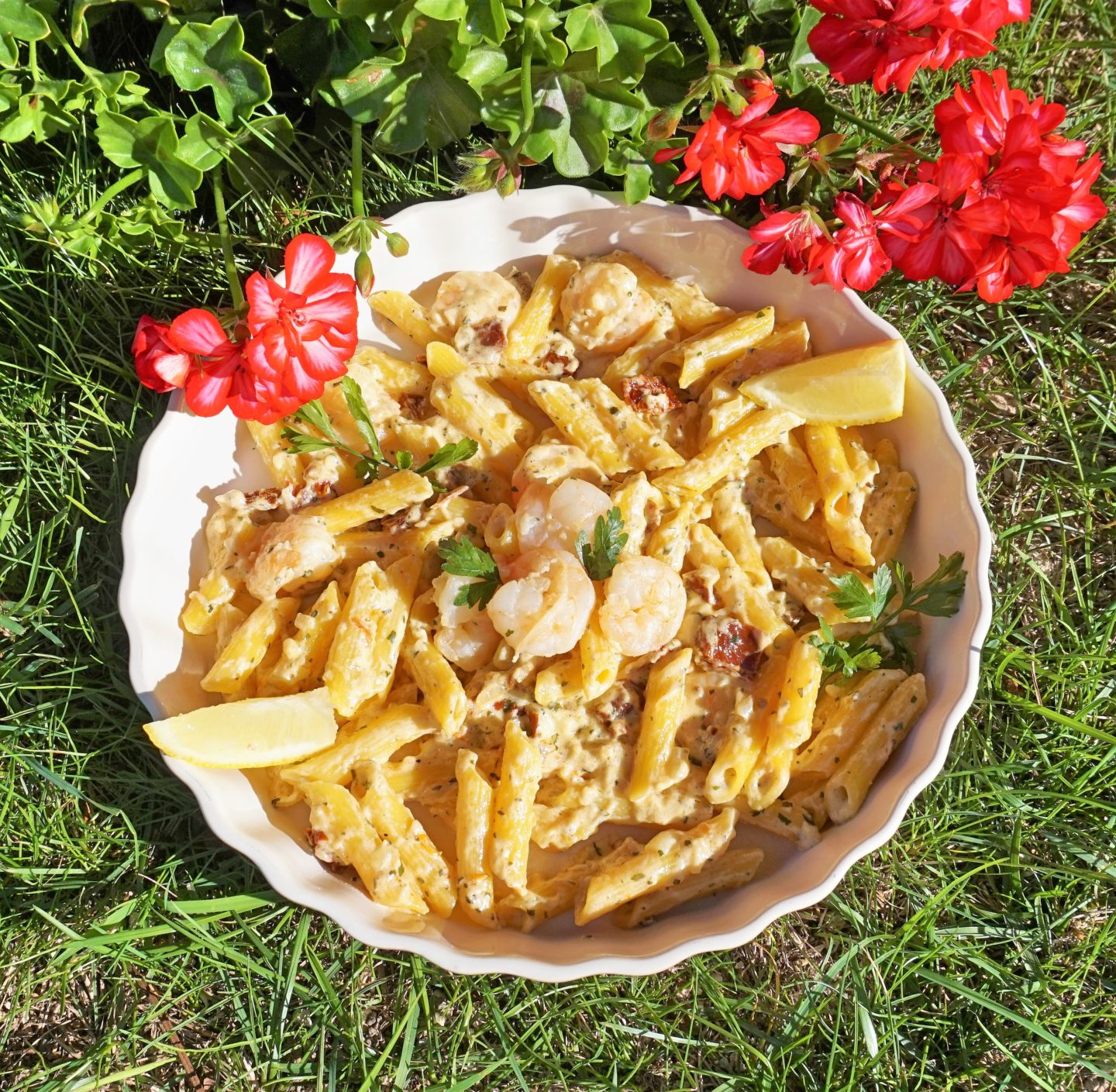 Makaron z krewetkami i mascarpone