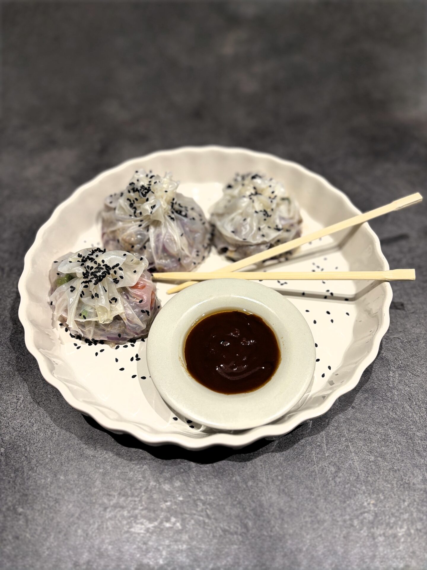 Sakiewki z papieru ryżowego z komosą